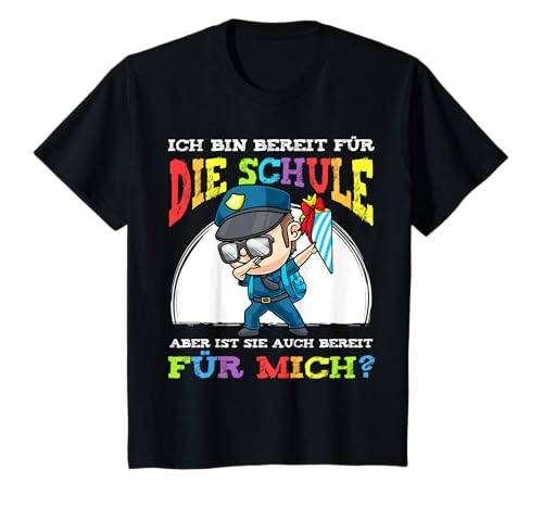 Kinder Einschulung Schulkind 2022 Schultüte Polizei Schulanfang T-Shirt Kinder Einschulung Schulkind 2022 Schultüte Polizei Schulanfang T-Shirt von Tshirt Schulkind Junge Mädchen Einschulung