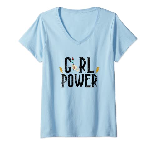 Damen Girl Power, Frauenpower Vintage TShirt Hoodie, Geschenk Frau T-Shirt mit V-Ausschnitt Damen Girl Power, Frauenpower Vintage TShirt Hoodie, Geschenk Frau T-Shirt mit V-Ausschnitt von Tshirt Shirt T-Shirt Pullover Hoodie Sweater Style