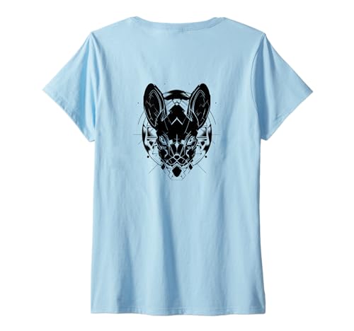 Damen #snirt Mystisches t-Shirt, futuristisches t-Shirt, Roboter T-Shirt mit V-Ausschnitt von Tshirt Shirt T-Shirt Pullover Hoodie Sweater Style