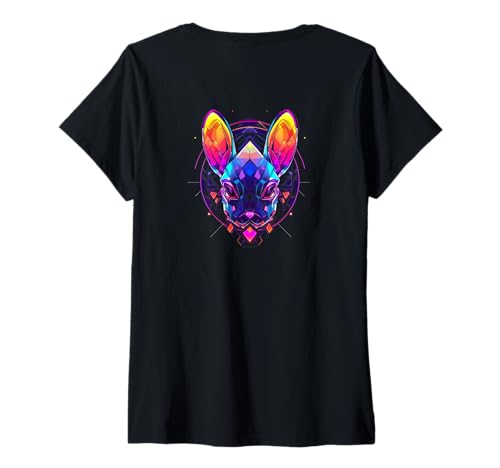 Damen #snirt Mystisches t-Shirt, futuristisches t-Shirt, Roboter T-Shirt mit V-Ausschnitt von Tshirt Shirt T-Shirt Pullover Hoodie Sweater Style