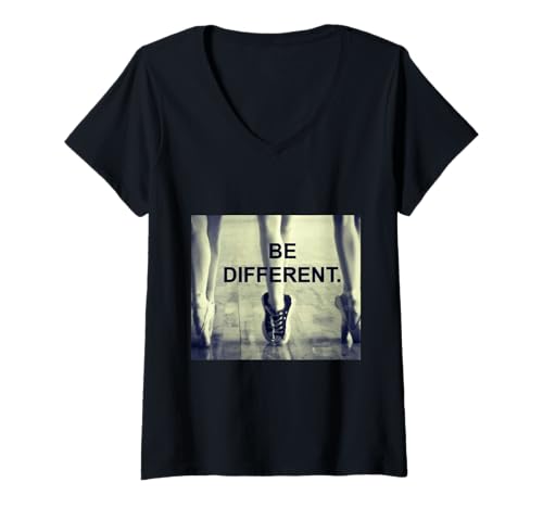 Damen #snirt be Different t-Shirt, sei Anders Damen t-Shirt Herren T-Shirt mit V-Ausschnitt Damen #snirt be Different t-Shirt, sei Anders Damen t-Shirt Herren T-Shirt mit V-Ausschnitt von Tshirt Shirt T-Shirt Pullover Hoodie Sweater Style
