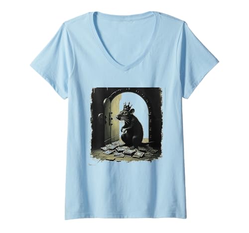 Damen #snirt t-Shirt Bedruckt Tshirt lustig Der Ratenkönig, Rate T-Shirt mit V-Ausschnitt von Tshirt Shirt T-Shirt Pullover Hoodie Sweater Style