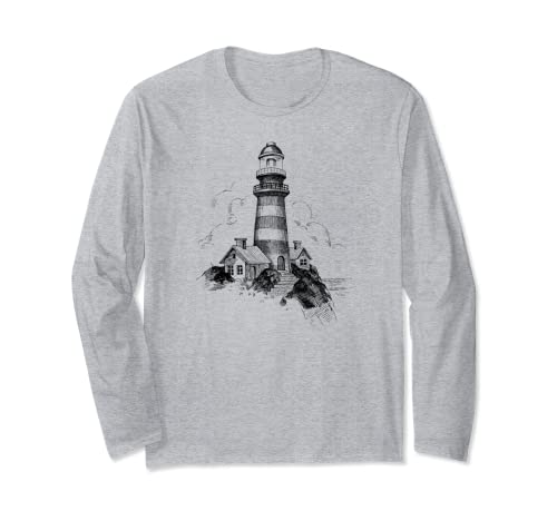 Leuchtturm Motiv Hoodie Damen Pullover Herren Meer See Kind Langarmshirt von Tshirt Shirt T-Shirt Pullover Hoodie Sweater Style