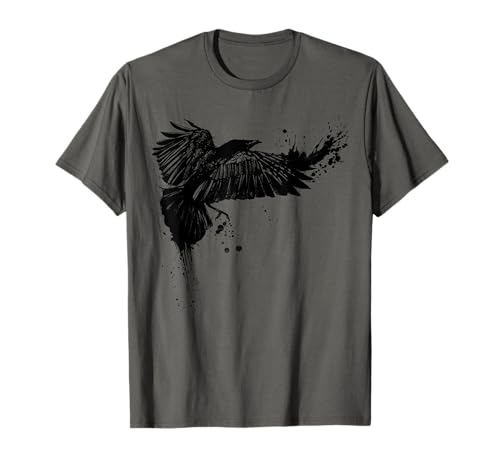 Rabe TShirt Motiv, Krähe Raabe, schwarzer Vogel Damen Herren T-Shirt von Tshirt Shirt T-Shirt Pullover Hoodie Sweater Style