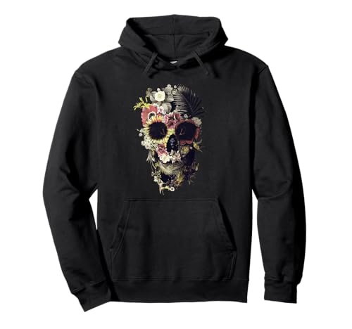 Schädel Totenkopf Motiv Hoodie Florales Design Damen Herren Pullover Hoodie Schädel Totenkopf Motiv Hoodie Florales Design Damen Herren Pullover Hoodie von Tshirt Shirt T-Shirt Pullover Hoodie Sweater Style