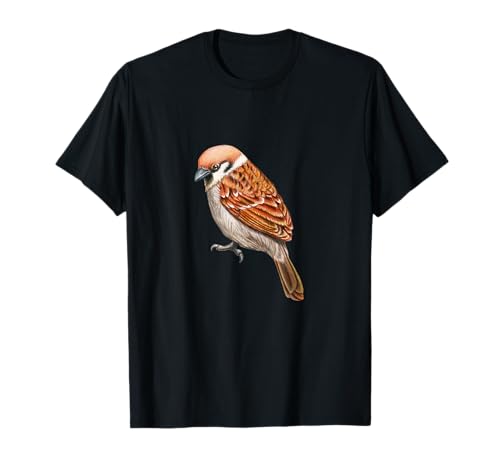 bunter Spatz tshirt Haussperling Vogel Geschenk Herren Damen T-Shirt von Tshirt Shirt T-Shirt Pullover Hoodie Sweater Style