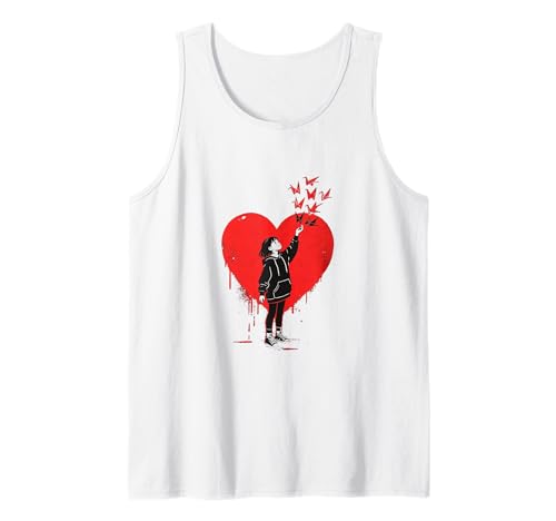 #snirt Tshirt Damen mit Herz Motiv Origamiflieger Shirt Mann Tank Top von Tshirt Shirt T-Shirt Pullover Hoodie Sweater Style