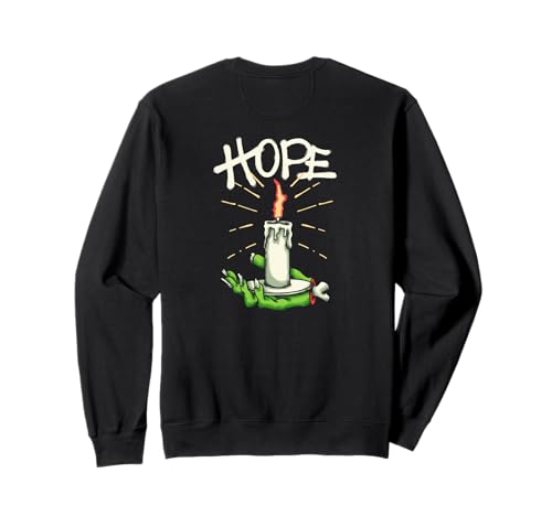 #snirt Zombie t-Shirt, Untoter hält Kerze Hoodie Hoffnung Sweatshirt #snirt Zombie t-Shirt, Untoter hält Kerze Hoodie Hoffnung Sweatshirt von Tshirt Shirt T-Shirt Pullover Hoodie Sweater Style