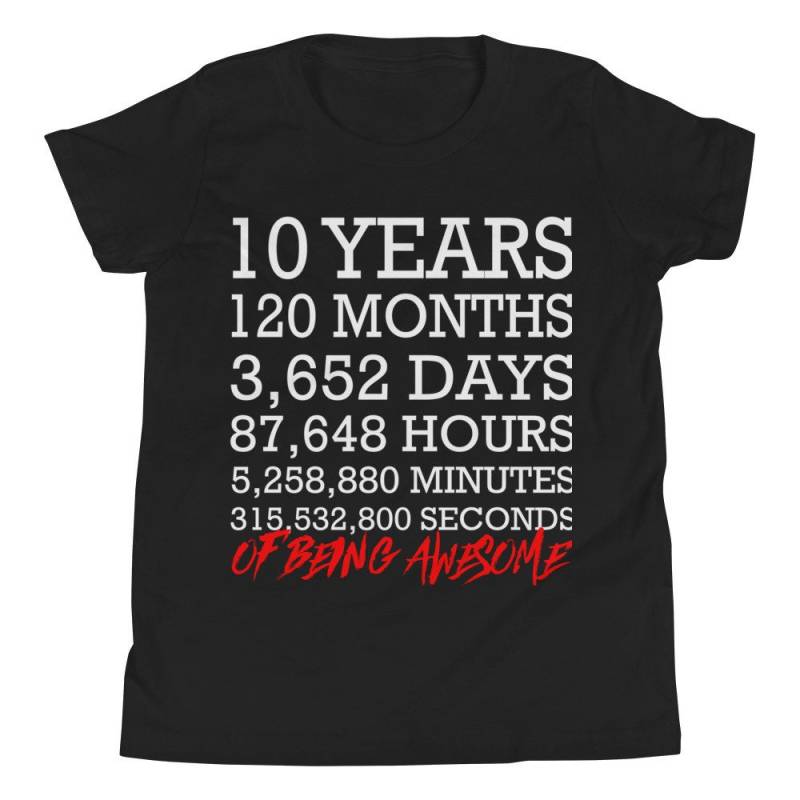 10. Geburtstag Shirt, 10 Jahre Alt Shirt Junge Mädchenshirt 10. Geburtstag Shirt, 10 Jahre Alt Shirt Junge Mädchenshirt von TshopteesCo