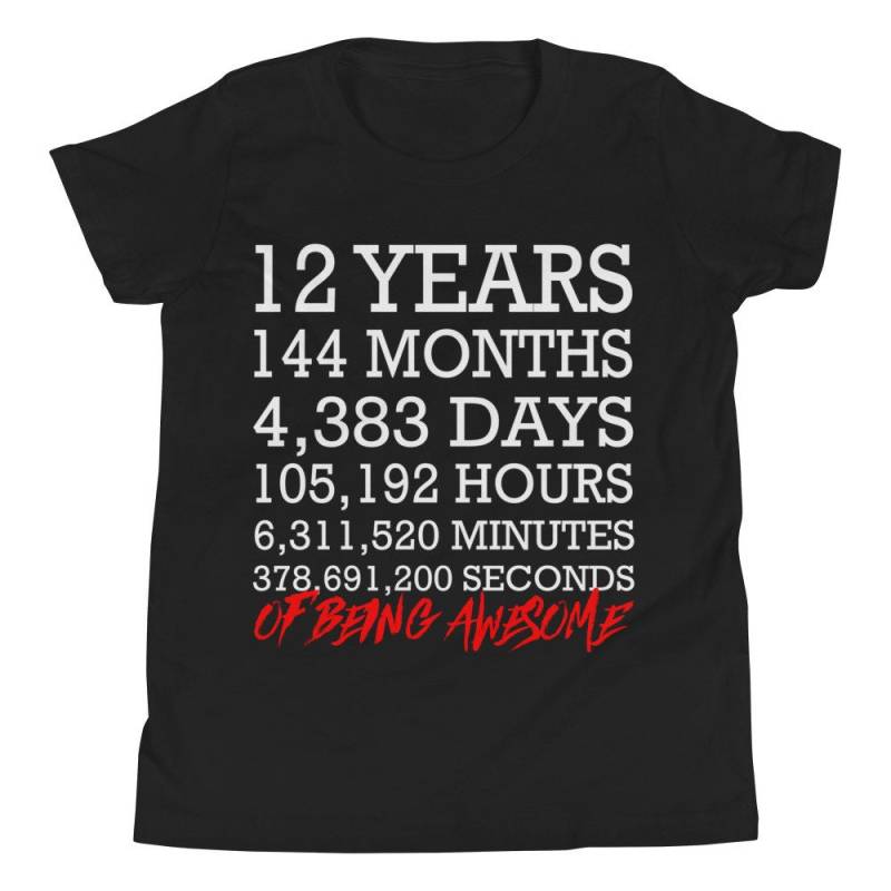 12. Geburtstag Shirt, 12 Jahre Alt Shirt Junge Mädchenshirt 12. Geburtstag Shirt, 12 Jahre Alt Shirt Junge Mädchenshirt von TshopteesCo