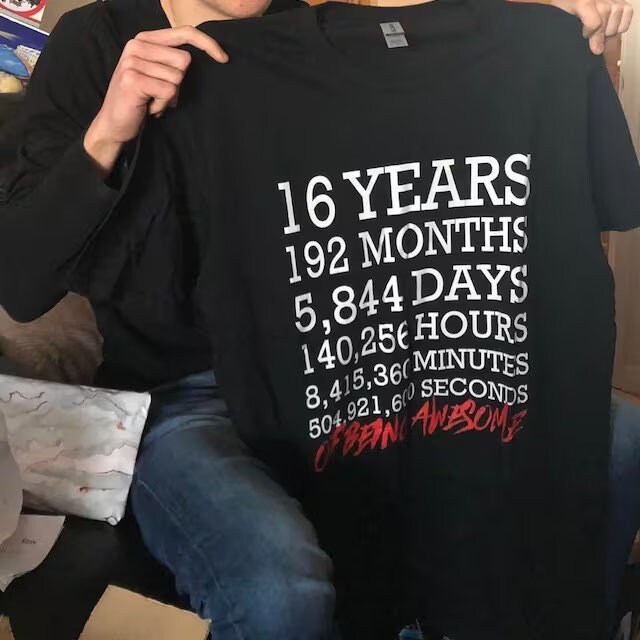 16. Geburtstag Shirt, 16 Jahre Alt Geburtstagskind Shirt von TshopteesCo