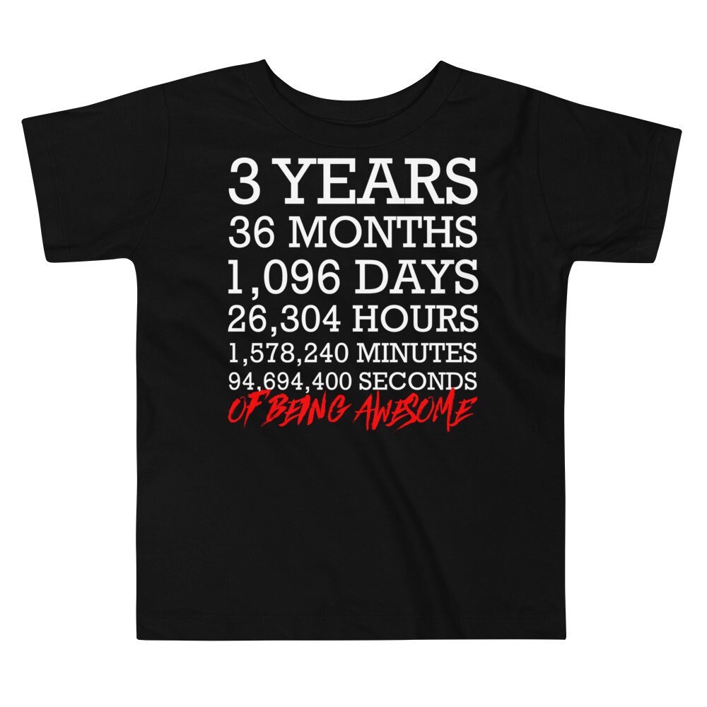 3. Geburtstag Shirt, 3 Jahre Alt Shirt Junge Mädchenshirt von TshopteesCo