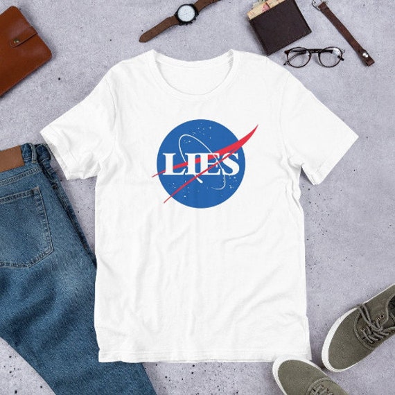 Flat Earth "Lies' Parodie T-Shirt Verschwörung Humor Geschenk von TshopteesCo