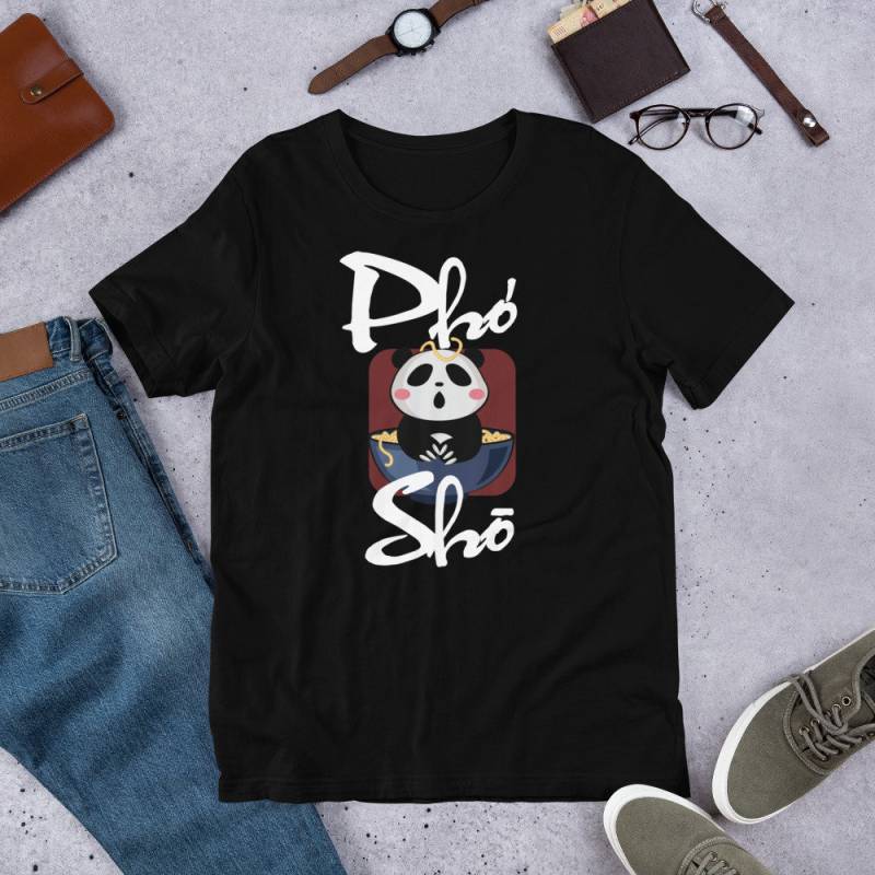 Pho Sho T-Shirt Kawaii Panda Ramen Nudeln, Unisex T-Shirt Pho Sho T-Shirt Kawaii Panda Ramen Nudeln, Unisex T-Shirt von TshopteesCo