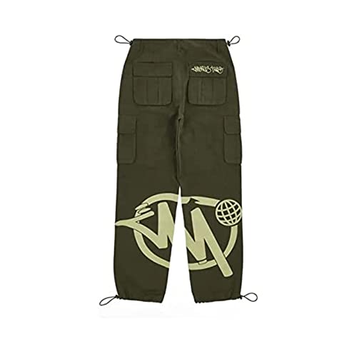 Minus Two Cargo Y2K Hose - 2023 Trend Cargo Hosen für Männer, Hip Hop Baggy Pants Minus Two Cargo Y2k Jeans Denim Schwarze Hosen Harajuku Gothic Wide Leg Trousers Streetwear-Grün||S von TsoLAY