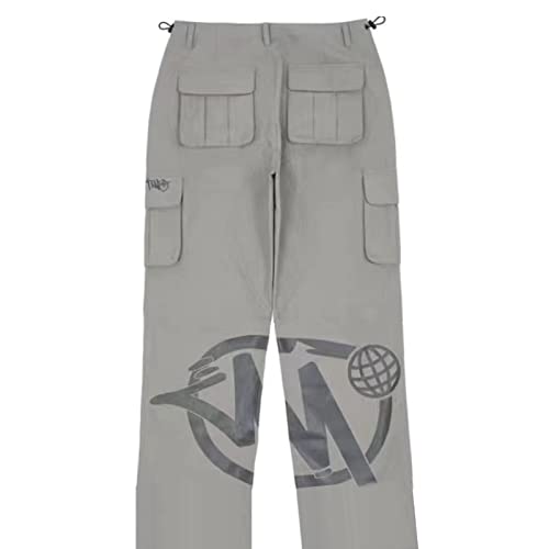 Minus Two Street Pocket Hohe Taille Gerade Hip Hop Hose, 2023 Trend Cargo Hosen für Männer, Baggy Jeans Jogginghose für Herren, Hip Hop Style Wide Leg Trousers-A||S von TsoLAY