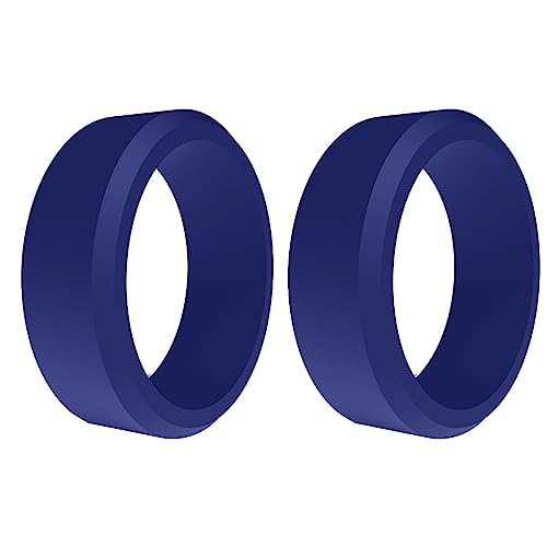 Tsrltalat 2 Stück Beliebte Männer Frauen Silikon Coole Ringe Umwelt Outdoor-Sport-Ring 8 mm 10 von Tsrltalat