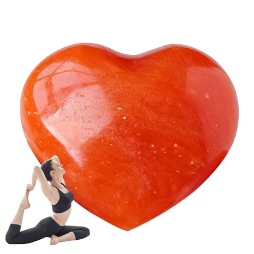 Aventurin Herzkristall | Herzförmige rote Heilkristalle | Roter Kristall, Valentinstag-Liebesstein, Steinornamente zum Stressabbau, schönes Geschenk für Frauen Tsuchiya von Tsuchiya