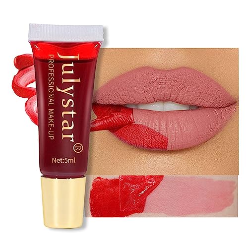 Lippenfleck abziehen - Abziehbarer, farbiger Lip Stain Gloss,Maskentönung, wasserfest und langlebig, leicht abziehbar, Lippenfleck für Geschenke für Frauen und Mädchen Tsuchiya von Tsuchiya