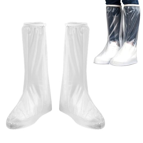 Regenschuhüberzüge | Wiederverwendbare Überschuh-Stiefelhülle mit hohem Schlauch,Schneesichere wasserdichte Stiefel-Regenabdeckungen, rutschfeste Schuhschützer für Damen Tsuchiya von Tsuchiya