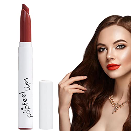 Samtmatter Lippenstift,Langanhaltender matter Lippenstift - Long Wear Lippenstift Stain Packs Matt für Mädchen Frauen, Red Mat Original 24 Stunden Geschenk Tsuchiya von Tsuchiya