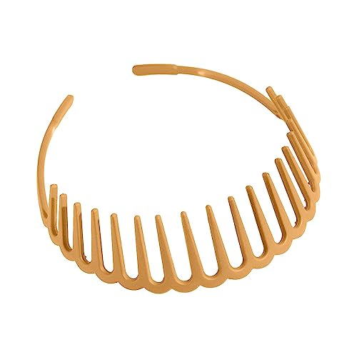 Stirnbänder für Damen - Haarhandband zum Waschen des Gesichts - Rutschfestes ABS-Haarband, Zahnkamm mit Wellendesign, flexible Stirnbänder, modischer Haarschmuck Tsuchiya von Tsuchiya