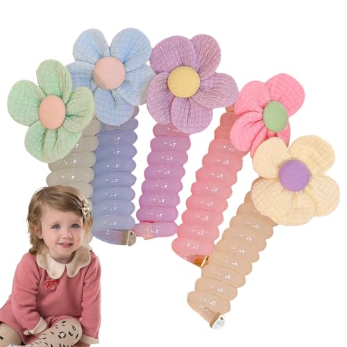 Telefonkabel-Haarbänder,Gummi-Kopfbedeckungsspule | Wiederverwendbare Telefonschnur, gerade Spiral-Haargummis für Mädchen, Kinder, Kinder, Geburtstagsgeschenk Tsuchiya von Tsuchiya