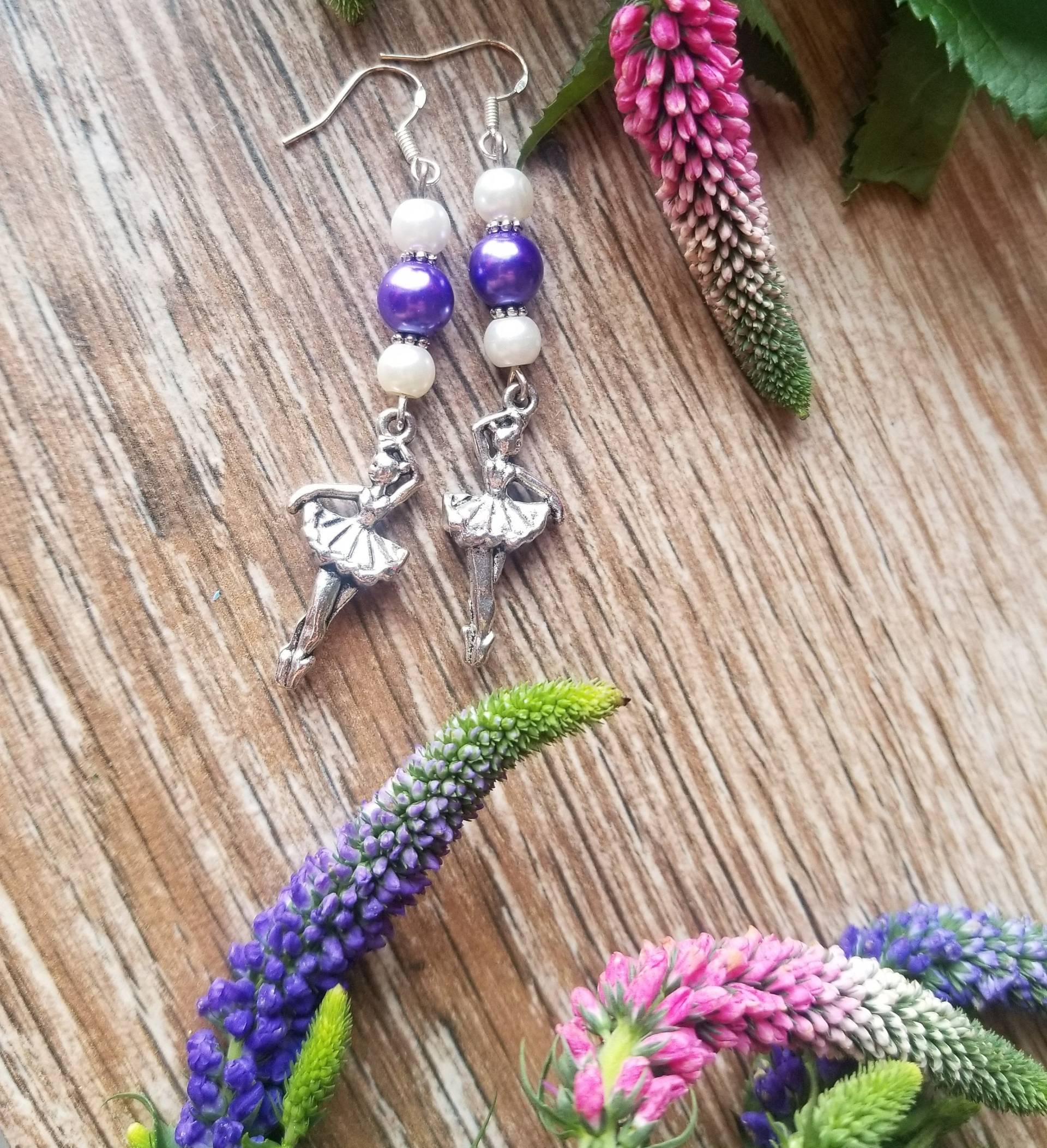 Ballerina Ohrringe, Tanzschmuck, Ballettschmuck, Ballettgeschenke, Charm, Geschenke Für Sie, Weihnachtsgeschenk, Mädchen von TsukasaAndAna