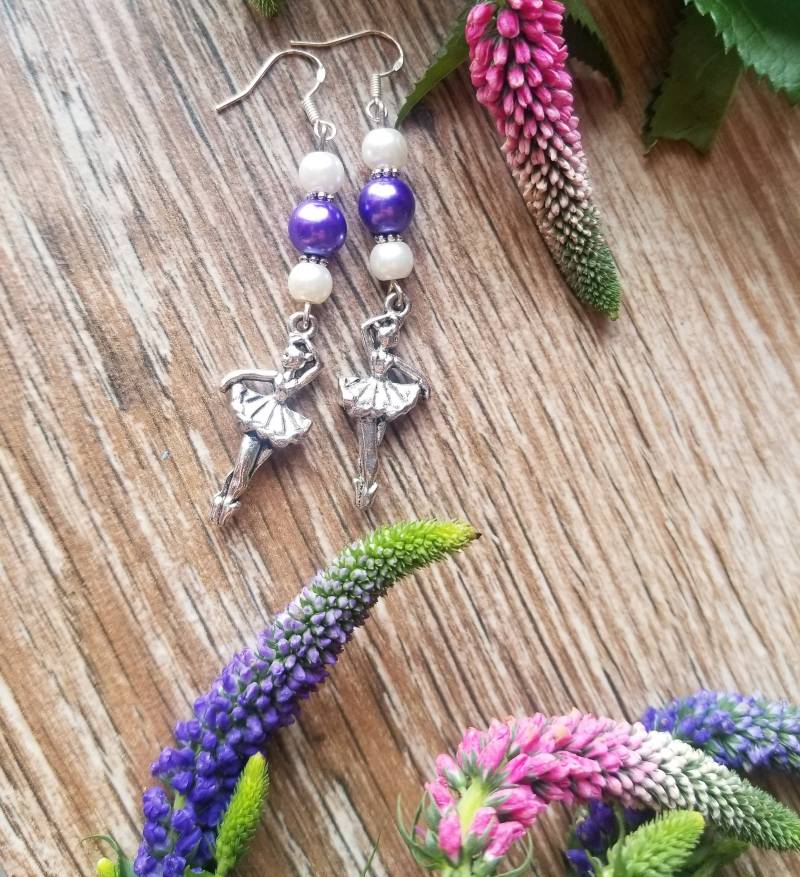 Ballerina Ohrringe, Tanzschmuck, Ballettschmuck, Ballettgeschenke, Charm, Geschenke Für Sie, Weihnachtsgeschenk, Mädchen von TsukasaAndAna