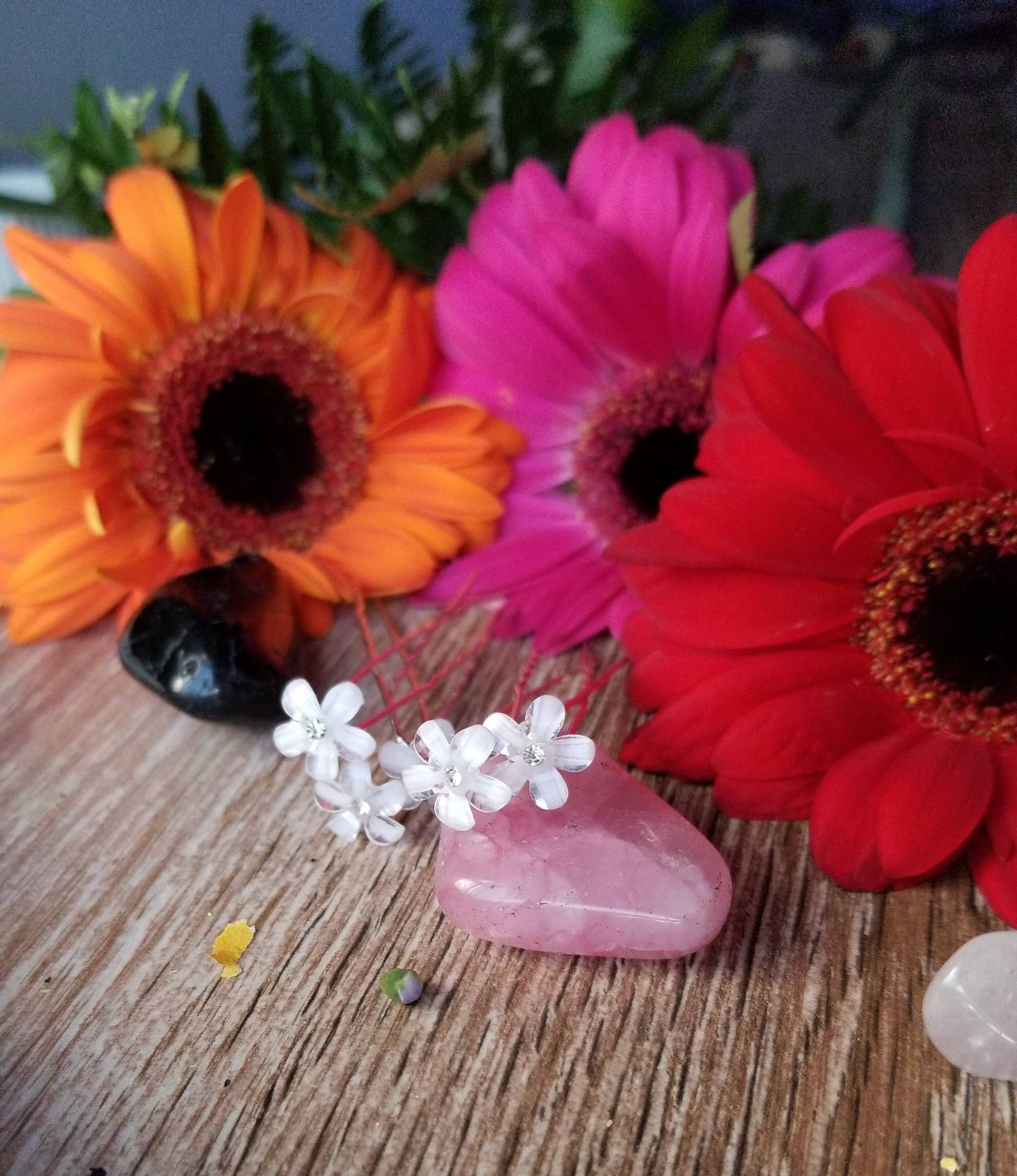 Braut Haarnadeln, Kristallblume, Set Von 5 von TsukasaAndAna