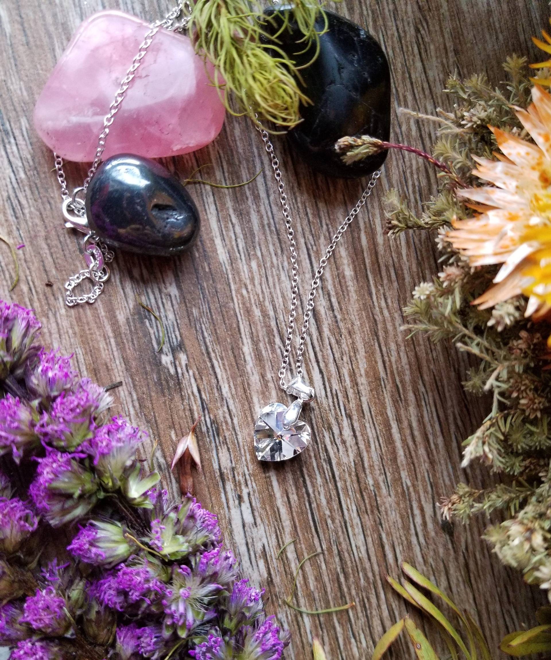 Kristall Kette, Herz, Swarovski Kristall, Valentinstag Geschenk, Brautjungfern Geschenke Für Sie, Geschenk Mama, Valentinstag von TsukasaAndAna