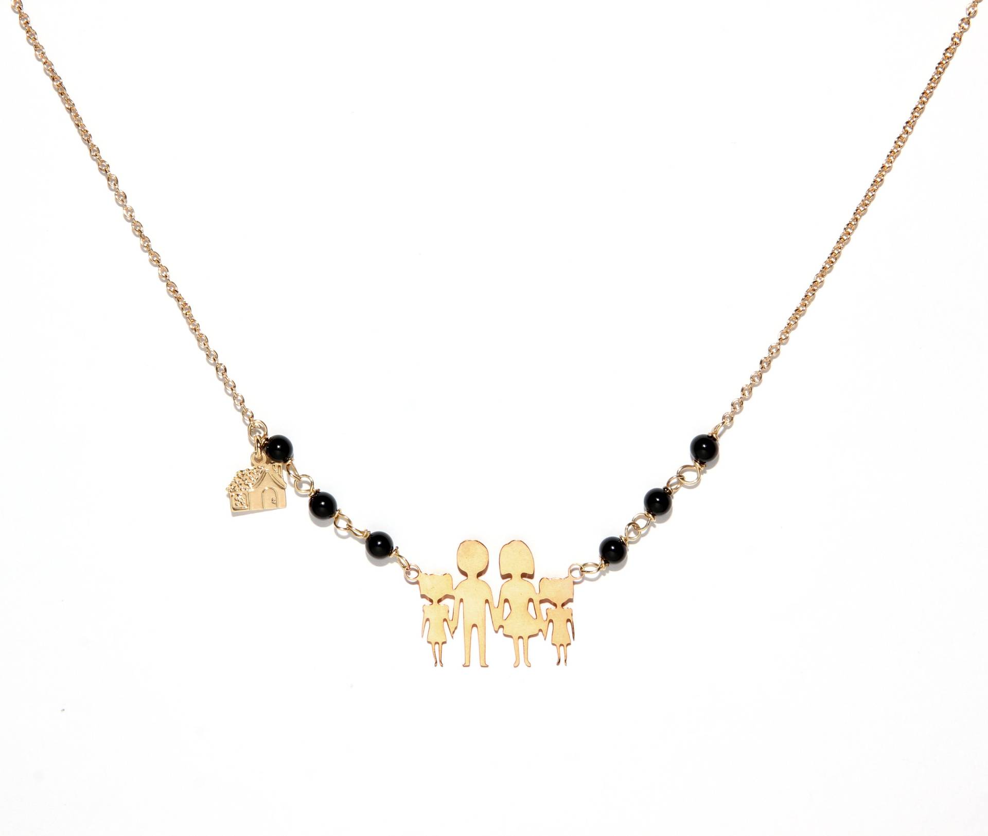 Familie Segen Mantra Halskette Mutter, Vater Und Zwei Töchter von TuESTIMA