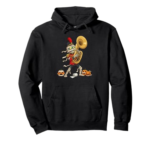 Lustige Tuba Tubist Mama Kürbis Halloween Kinder Herren Damen Pullover Hoodie von Tuba Lovers Cute Halloween Outfits for Boy Girl