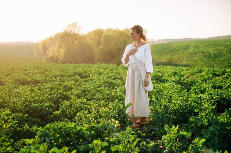 Leinen Maxikleid Boho Oversize Doppelkleid Aus Eco-Cotton von TubaIDuba