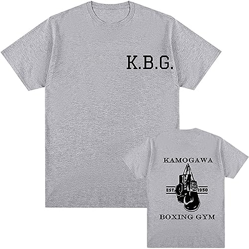 Anime Hajime No Ippo T-Shirt Lustiges T-Shirt Manga Kamagowa Boxing Gym Baumwolle T-Shirt Hip Hop Männer T-Shirts Sommer Tops color7,M von Tubaxing