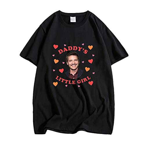 Pedro Pascal Tshirts Daddy is A State of Mind Grafik T Shirts Herren Damen Baumwolle T-Shirt Top color1,S von Tubaxing