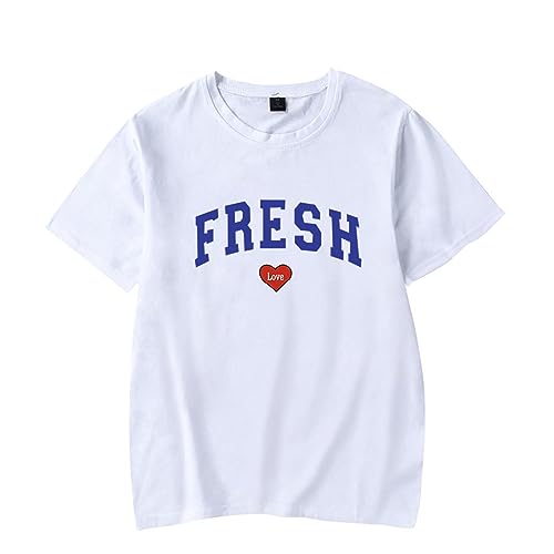 T-Shirts Merch Tees Print Unisex Mode Lustig Lässig Kurzarm White,M von Tubaxing