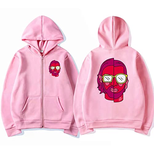 Tubaxing Le Monde Chico Grafik Druck Zip Hoodie Streetwear Album PNL Sweatshirt Übergroßen Mantel Männer Mode Kapuzenpullover von Tubaxing