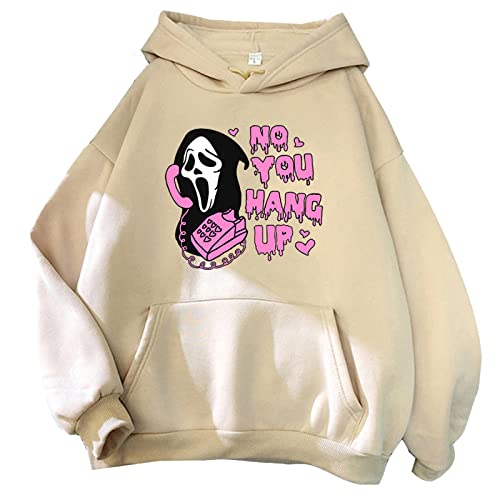 Tubaxing No You Hang Up First Hoodie Sweatshirt Männer Frauen Hoodies Frühling/Herbst Tops Halloween Hoody Harajuku Pullover von Tubaxing