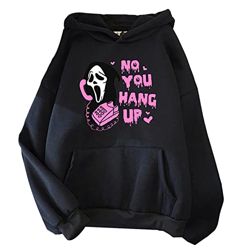 Tubaxing No You Hang Up First Hoodie Sweatshirt Männer Frauen Hoodies Frühling/Herbst Tops Halloween Hoody Harajuku Pullover von Tubaxing