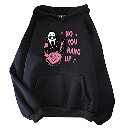 Tubaxing No You Hang Up First Hoodie Sweatshirt Männer Frauen Hoodies Frühling/Herbst Tops Halloween Hoody Harajuku Pullover von Tubaxing