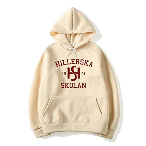 Tubaxing Young Royals Hillerska Skolan Hoodie Unisex Sweatshirt Grafik Kapuzenpullover Langarm Pullover Freizeit Sportbekleidung Khaki,L von Tubaxing