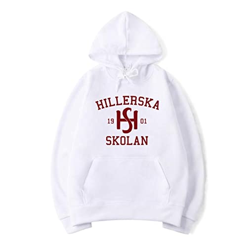 Tubaxing Young Royals Hillerska Skolan Hoodie Unisex Sweatshirt Grafik Kapuzenpullover Langarm Pullover Freizeit Sportbekleidung White,M von Tubaxing