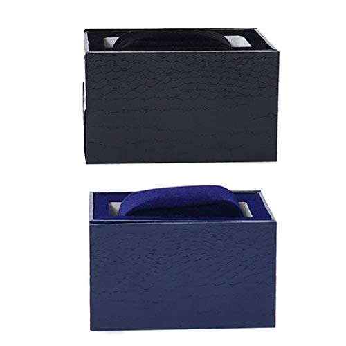 Tubayia 2 Stück Uhrenbox Uhrenkasten Armbanduhr Box Uhr Aufbewahrungsbox mit Abnehmbare Kissen von Tubayia