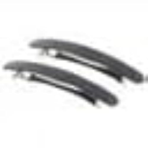 Tubayia 2Pcs Damen Haarspange, Vintage Haarschmuck Barrette, Automatische Tortoise Shell Haarspangen für Damen Mädchen Feines Haar und Mitteldickes Haar (2pcs Schwarz mit Weißem Punkt) von Tubayia