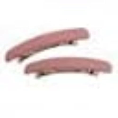 Tubayia 2Pcs Damen Haarspange, Vintage Haarschmuck Barrette, Automatische Tortoise Shell Haarspangen für Damen Mädchen Feines Haar und Mitteldickes Haar (Rosa 9cm) von Tubayia