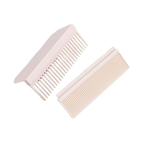 Tubayia Flache Haarglättungsbürsten, Kamm, V-förmiger, gerader Kamm, tragbare Haarentwirrbürste, feiner Haarkamm für Friseure für Männer von Tubayia