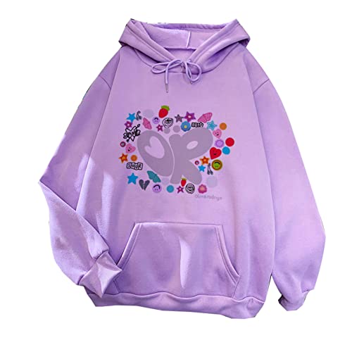 2022 Olivia Rodrigo Übergroße Hoodies Sour Good-4-U Print Hip Hop Sweatshirt Trainingsanzug Cosplay für Frauen Casual Pullover von Tuboshu