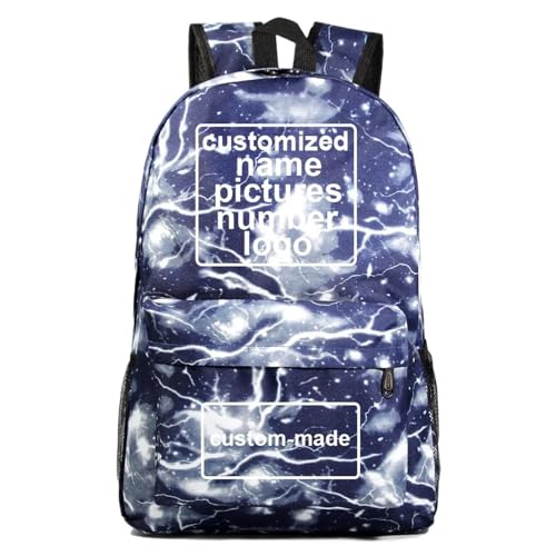 Benutzerdefiniertes Logo Jungen Mädchen Schultasche Personalisierte Frauen Männer Reisen Casual Daypack College Büchertasche Teenager Kinder Schultaschen Studenten Rucksack Color15,47 * 31 * 18CM von Tuboshu