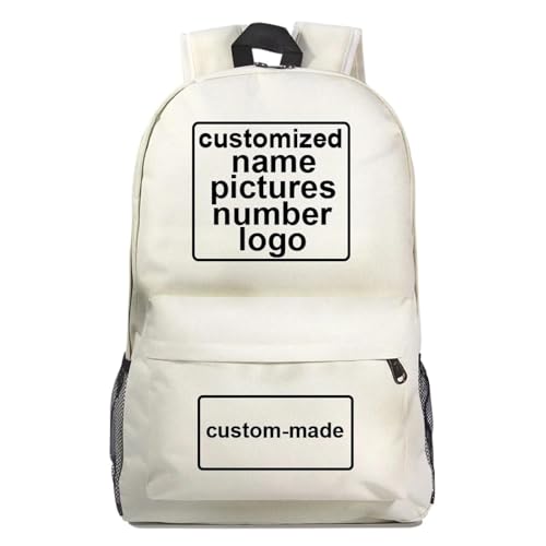 Benutzerdefiniertes Logo Jungen Mädchen Schultasche Personalisierte Frauen Männer Reisen Casual Daypack College Büchertasche Teenager Kinder Schultaschen Studenten Rucksack Color2,47 * 31 * 18CM von Tuboshu